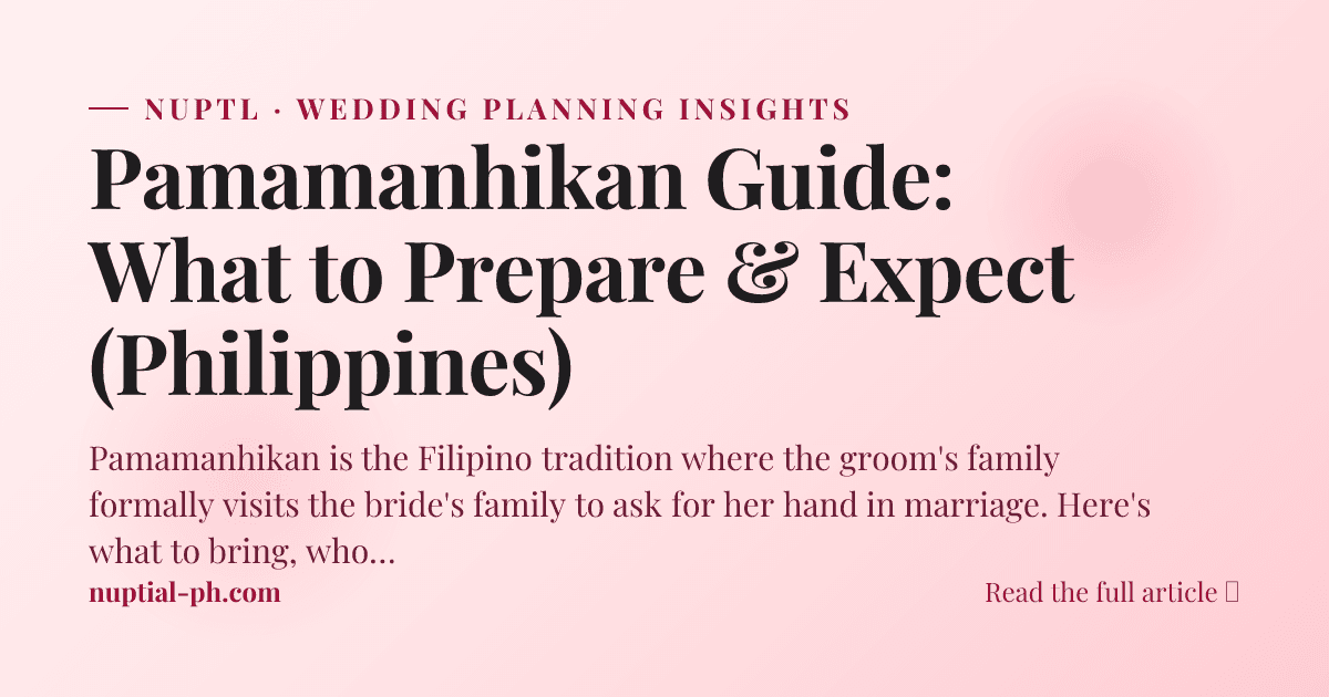 Pamamanhikan Guide: What to Prepare & Expect (Philippines)