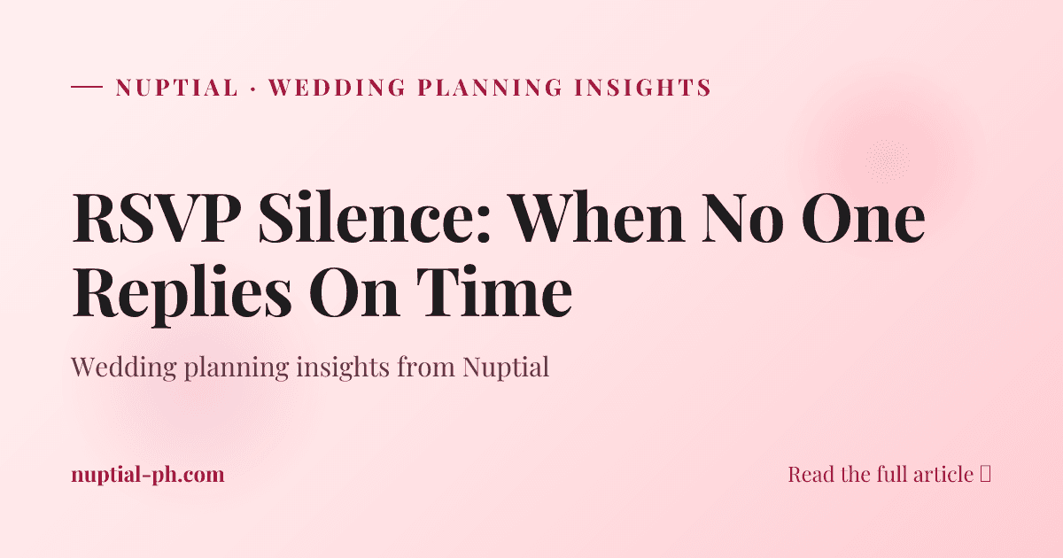 RSVP Silence: When No One Replies On Time