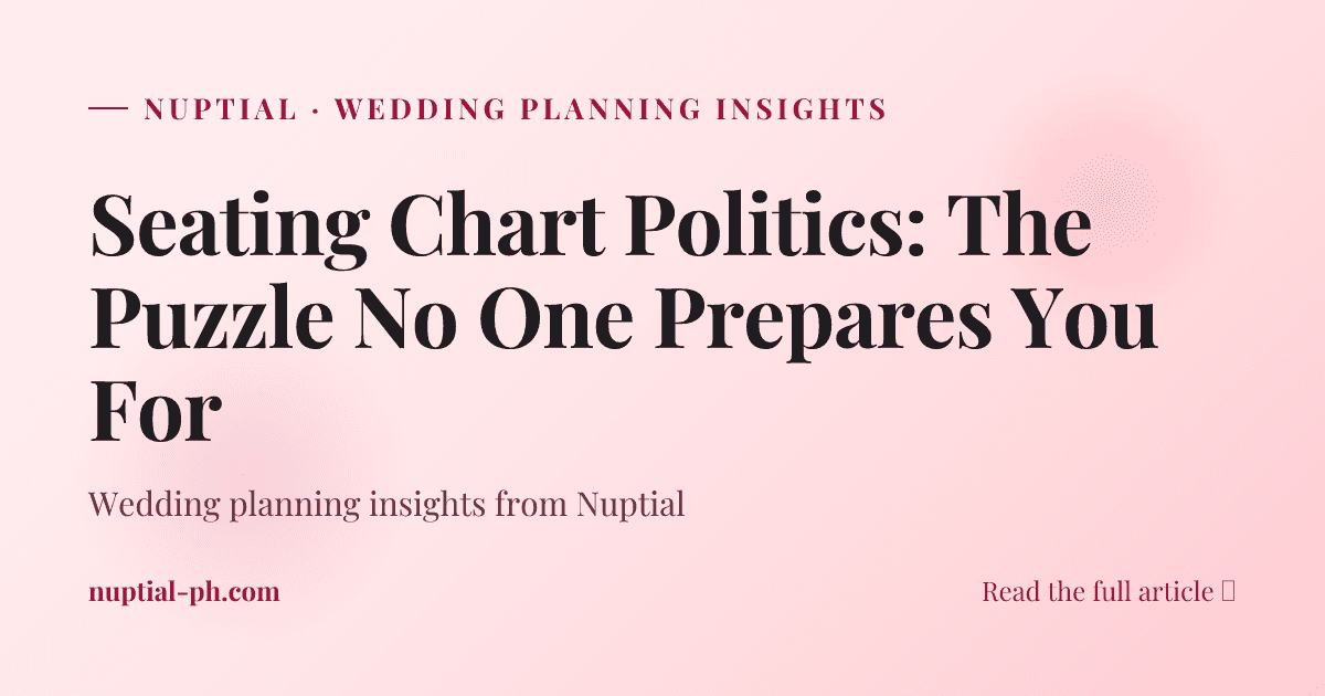 Seating Chart Politics: The Puzzle No One Prepares You For