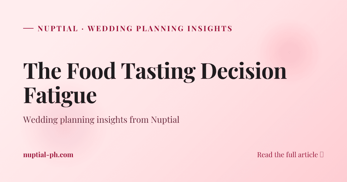 The Food Tasting Decision Fatigue