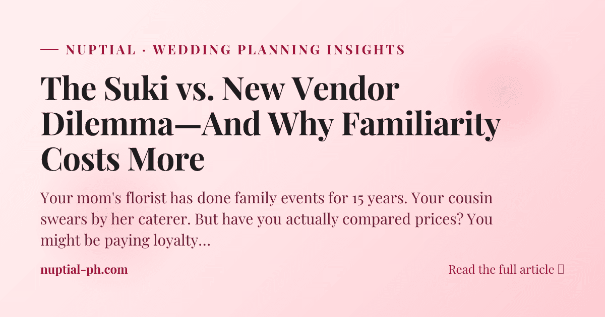 The Suki vs. New Vendor Dilemma—And Why Familiarity Costs More